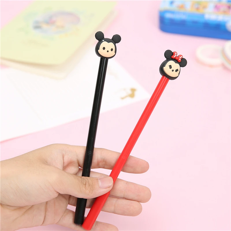 Из 2 предметов Черная гелевая ручка с фигуркой котенка ребенок смешно