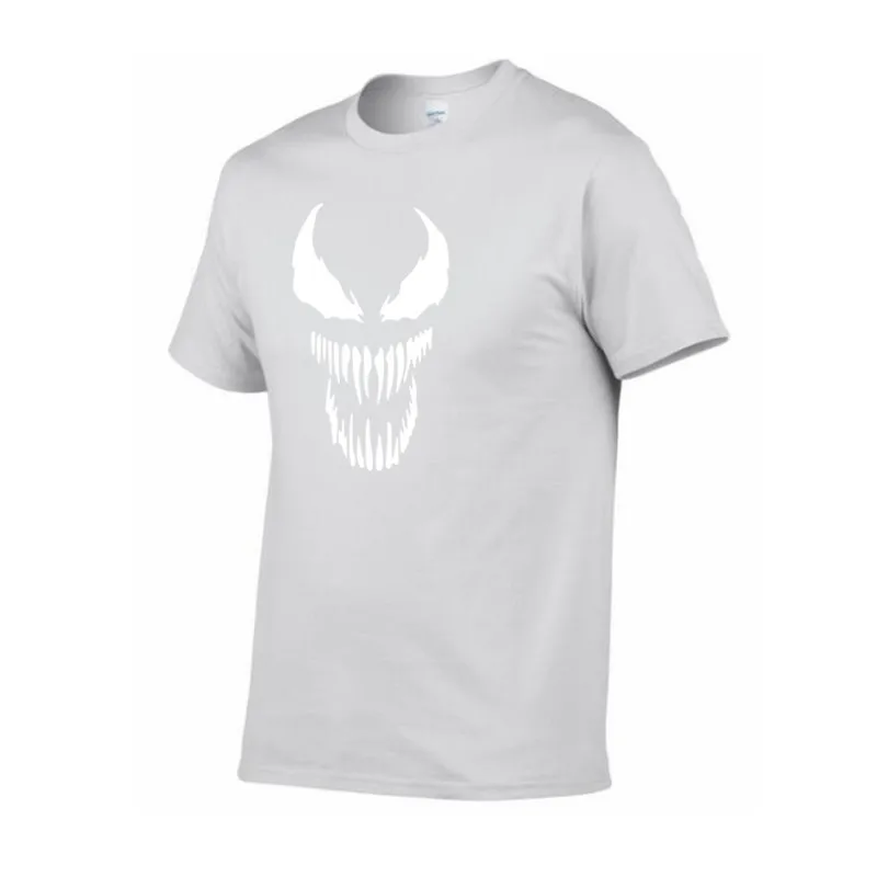 Унисекс Venom Comic оригинальность черный хлопок Harajuku футболка лето для мужчин и женщин аниме черный хлопок фильм топы тройник Homme