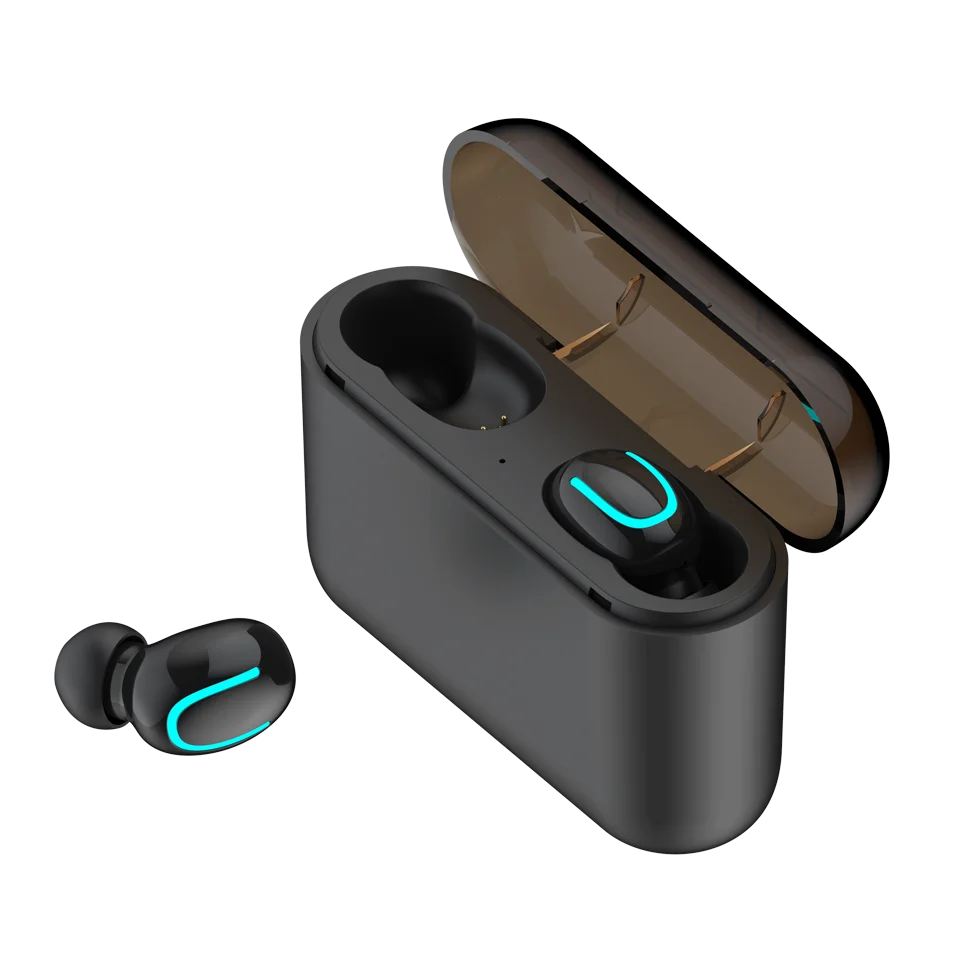 Новые TWS беспроводные bluetooth-наушники с зарядным устройством, Спортивные Беспроводные наушники с HD микрофоном, водонепроницаемые наушники с шумоподавлением