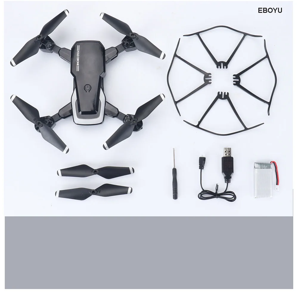 Дрон EBOYU LF609 2,4 Ghz 4CH Fold 2.0MP/0.3MP WiFi FPV RC Дрон удерживающий высоту Безголовый режим один ключ возврат RC Квадрокоптер RTF