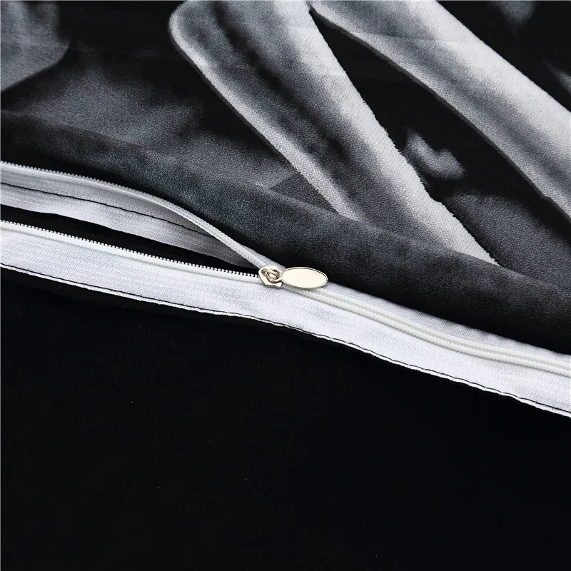 Череп мистер/леди 3D печать постельных принадлежностей цветок постельное белье 3