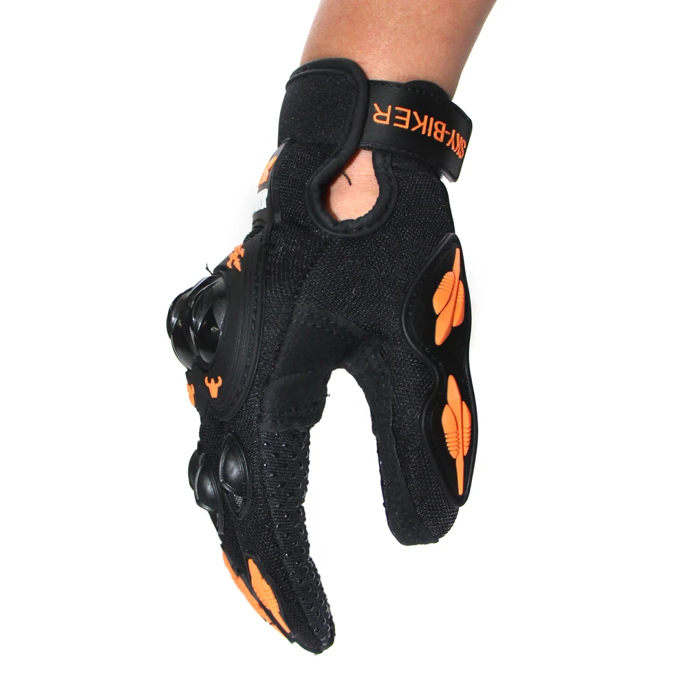 Защитные перчатки для мотокросса красные и оранжевые Размеры M XXL|motorcycle gloves