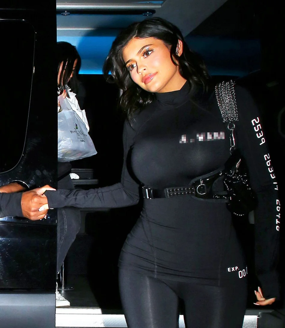 Тина красота Kyliejenner О-образный вырез с длинным рукавом Письмо Черный Макси комбинезон женский стрейч обтягивающие повседневные спортивные Комбинезоны Женский комбинезон