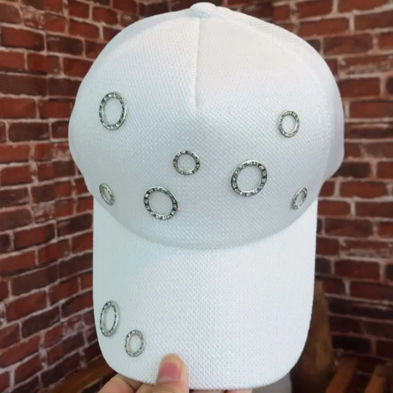 Men women baseball cap snapback sunshade gorras adjustable rhinestone summer hat hip hop casquette beisbol dad bone | Аксессуары для