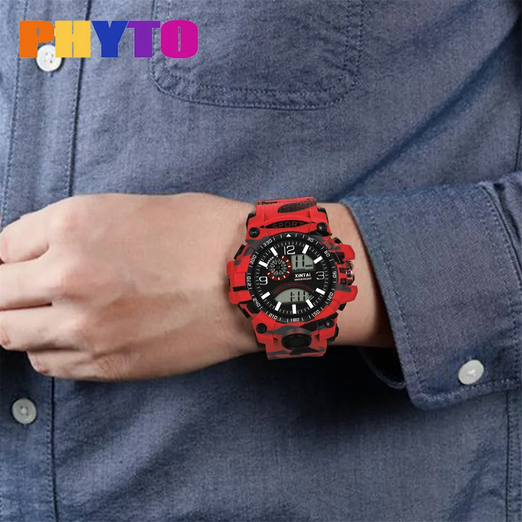Saatleri Мода High-End Multi-function 30 M Электронные Водонепроницаемые часы элегантный аналоговый роскошный спортивный высокое качество@ 5