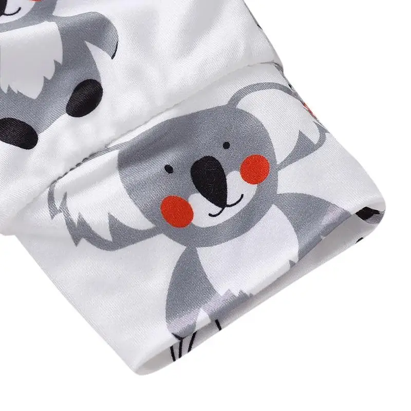 3 шт./компл. Весна для новорожденных милый комбинезон Koalas брюки шляпа хлопок комплект одежды младенческой первый день рождения комплект одежды для малышей