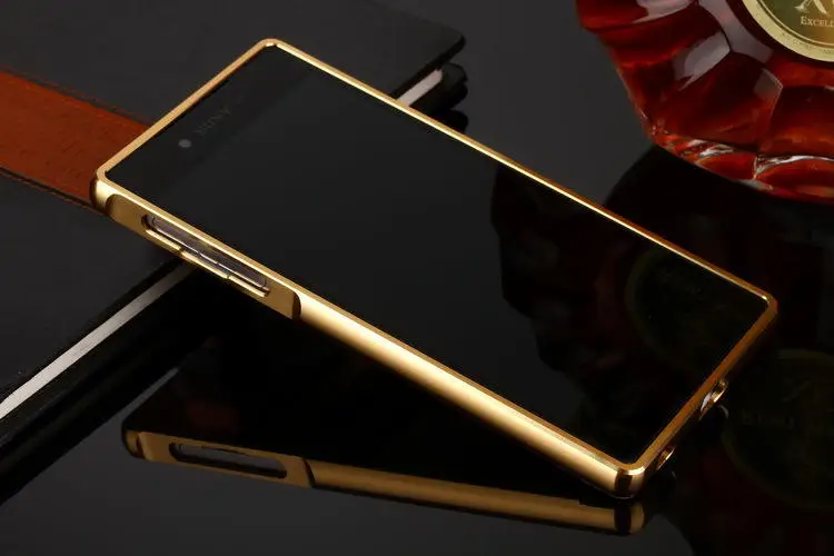 Для Sony Z5 Премиум чехол Гибридный Металлический Алюминиевый Каркас акриловое