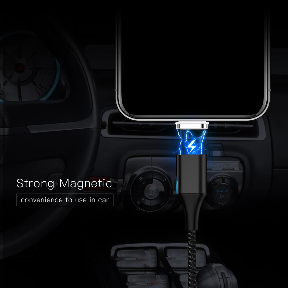 Магнитный type C mi cro USB зарядный кабель USB C шнур быстрой зарядки для huawei светодиодный магнит зарядное устройство телефон Кабо Для samsung Xiaomi mi 9
