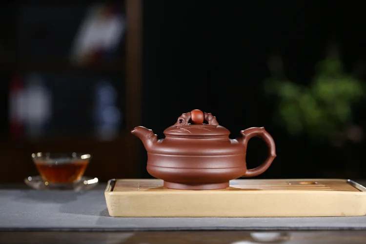 Знаменитый yixing artisan фиолетовая глина фиолетовый металлический пурпурный глина для запуска Фиолетовый Глиняный заварочный чайник чайные наборы на заказ подарочные наборы