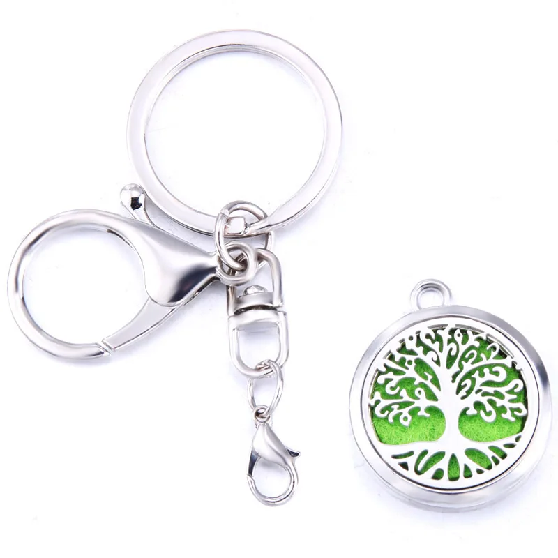 Фруктовое дерево аромат брелок медальон из нержавеющей стали ароматерапия с