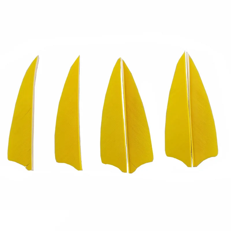 yellow 50 шт. " турецкие перья щит натуральный лук аксессуары ручной работы Флетчинг дротики правое крыло Стрела стрельба из лука аксессуары - Цвет: yellow