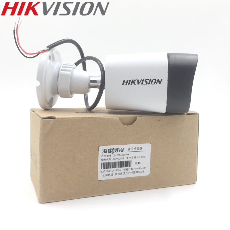 HIKVISION открытый водонепроницаемый микрофон DS-2FP4021-OW пройти CE FCC стандарт для ip-камеры запись звука