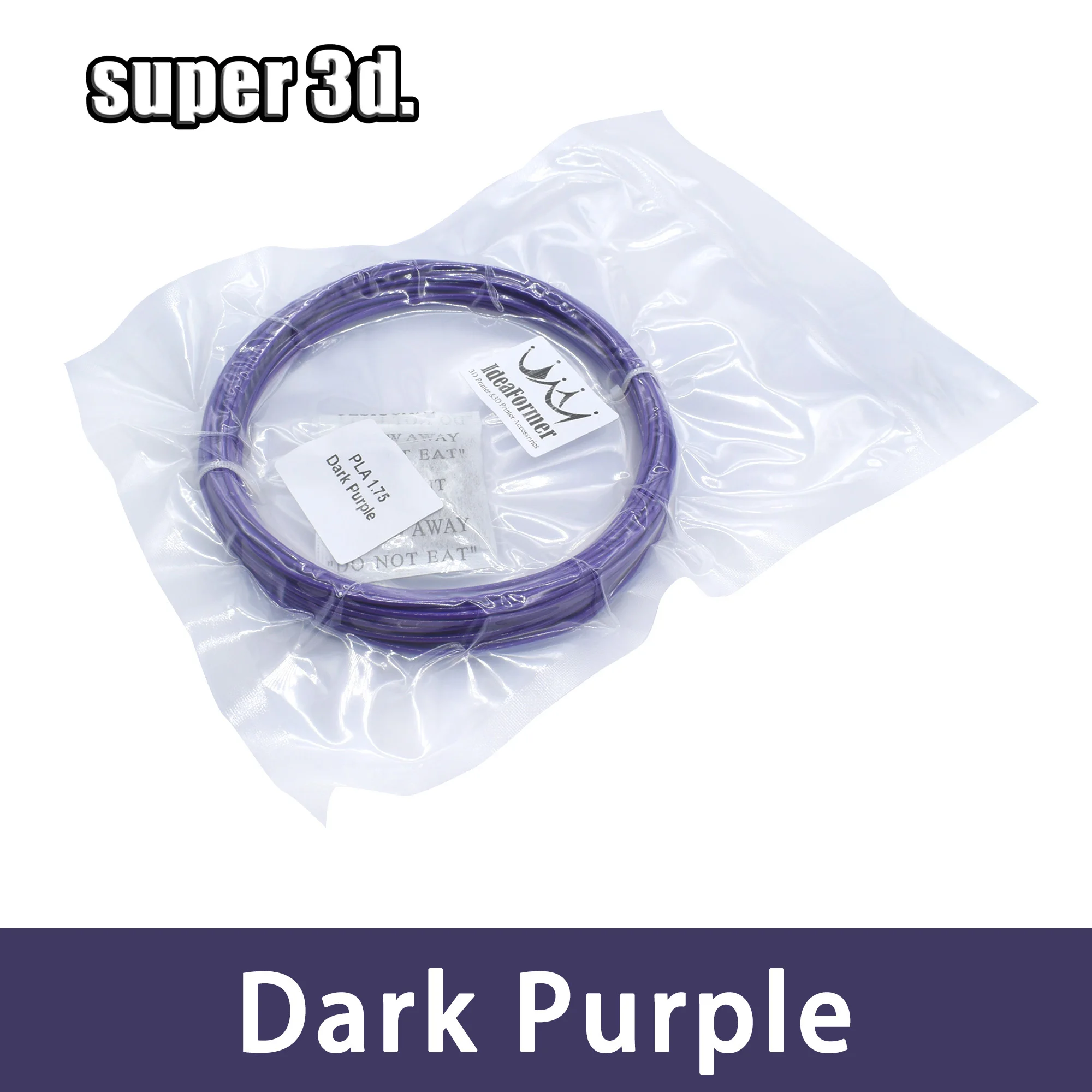 Dark Purple PLA нити 10 метров 1,75 мм для 3D печати ручки и 3D принтер части 3D принтера - Цвет: Dark Purple