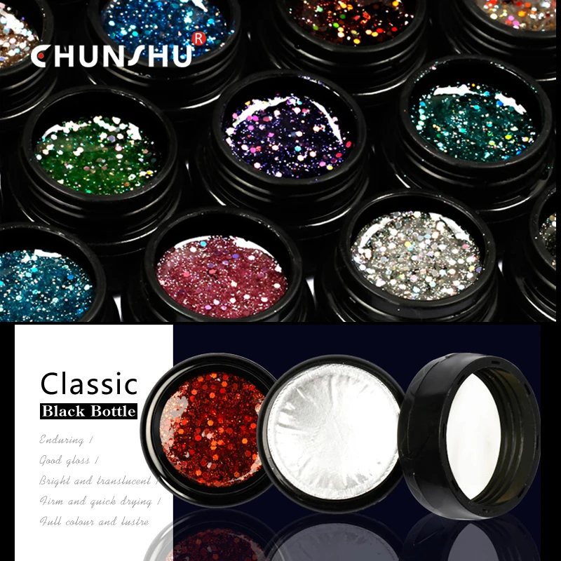 CHUNSHU 5 мл Блестки для рисования Гель УФ-гель для ногтей замочить от Желе Цвет Гель-лак для ногтей Полупостоянный лак для ногтей