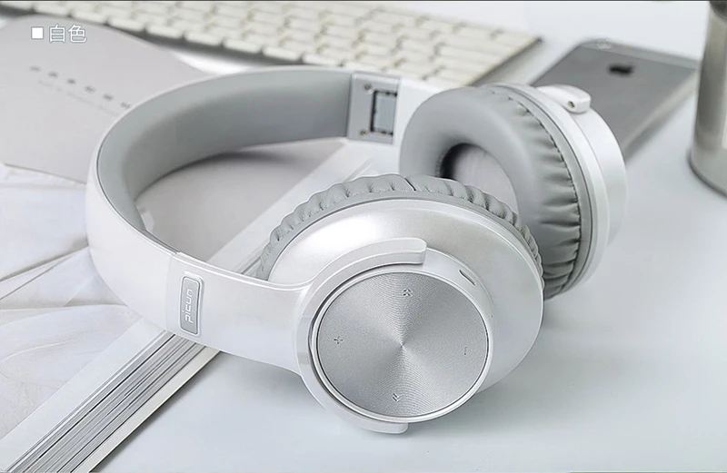 Picun беспроводные bluetooth наушники гарнитура со светодиодной вставкой Touchs управление складные регулируемые наушники с микрофоном/TF картой для мобильного телефона