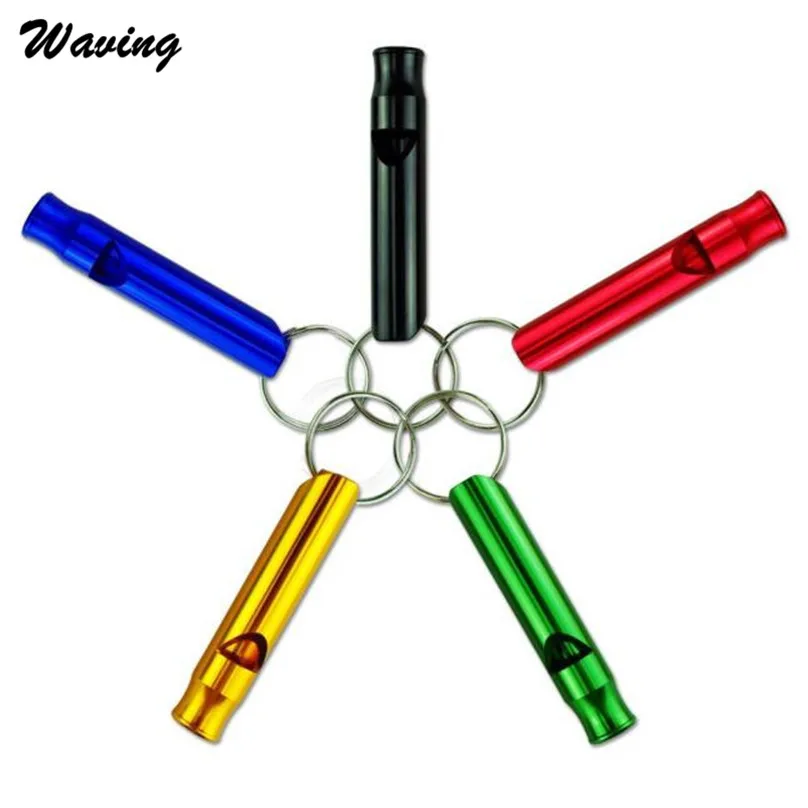 10 шт. многофункциональный алюминиевый аварийный свисток для выживания брелок