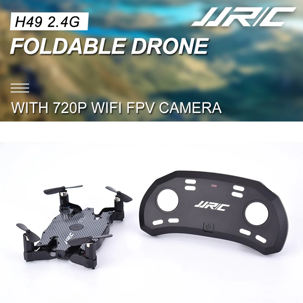 JJRC H49 2 4 ГГц 720P HD Wifi FPV видео камера складной мини Квадрокоптер Дрон с удержанием