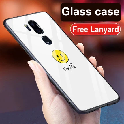 A9 Для LG G7 чехол G7ThinQ животный узор закаленное стекло задняя крышка чехол LGG7 G7 ThinQ G710 ударопрочный стеклянный чехол для LG G7 тонкий Q - Цвет: A9