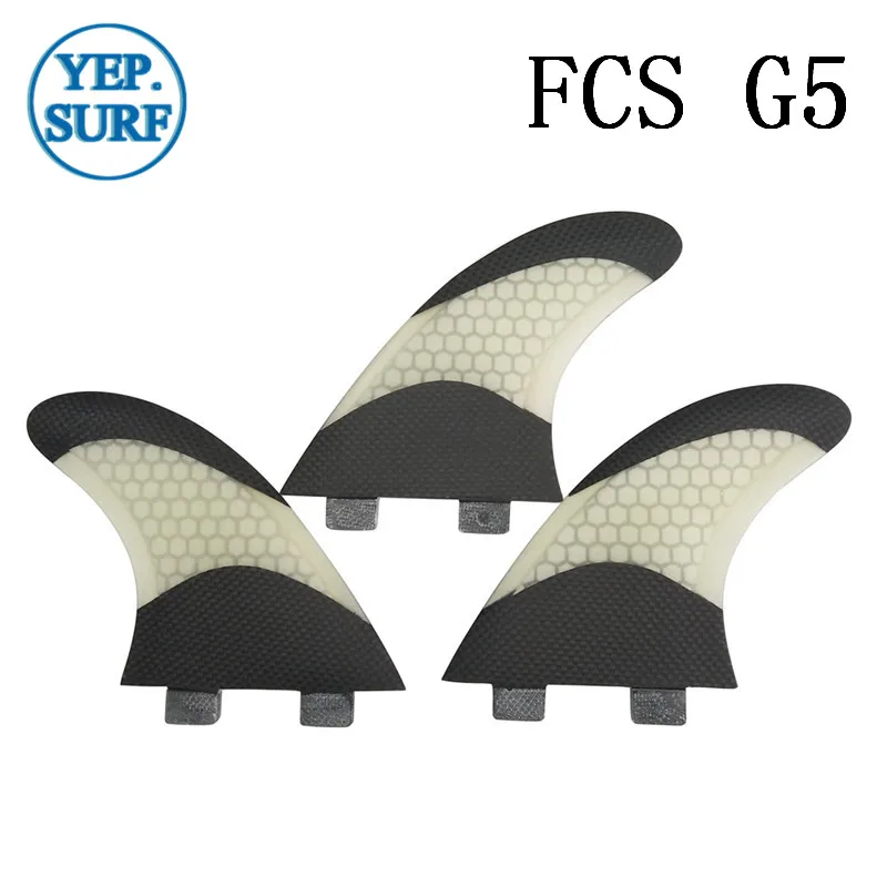 Prachas de Surf FCS G5 плавники 5 цветов Стекловолоконный плавник с Сотами в