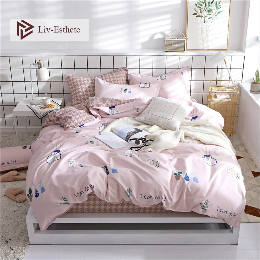 Liv-Esthete милый весенний Комплект постельного белья с рисунком из мультфильма