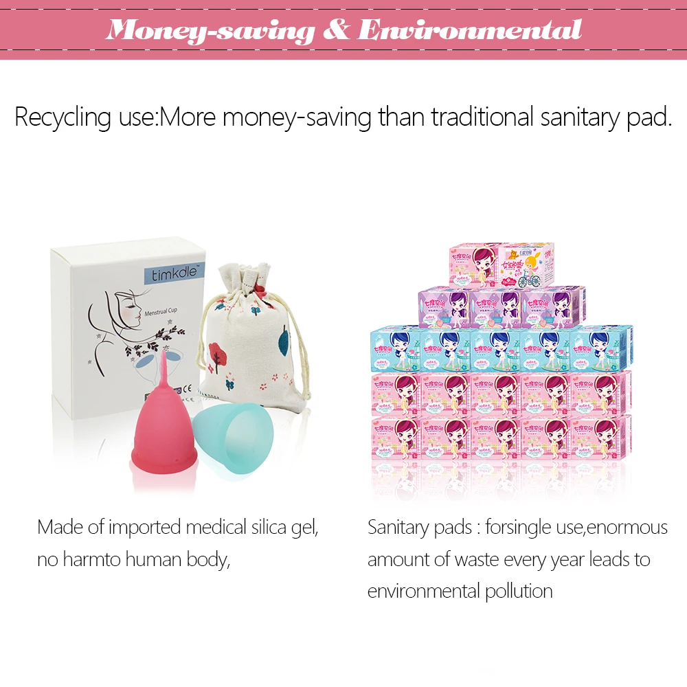 2 шт./компл. Женская вагинальная женственная менструальная чаша для ухода за