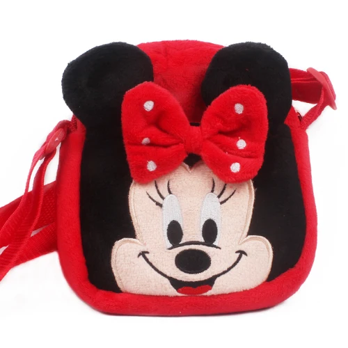 Minnie 9 милый мини мультфильм квадратная плюшевая сумка на плечо Дисней Микки Минни Человек-паук Монстр Детская уличная сумка - Цвет: Minnie