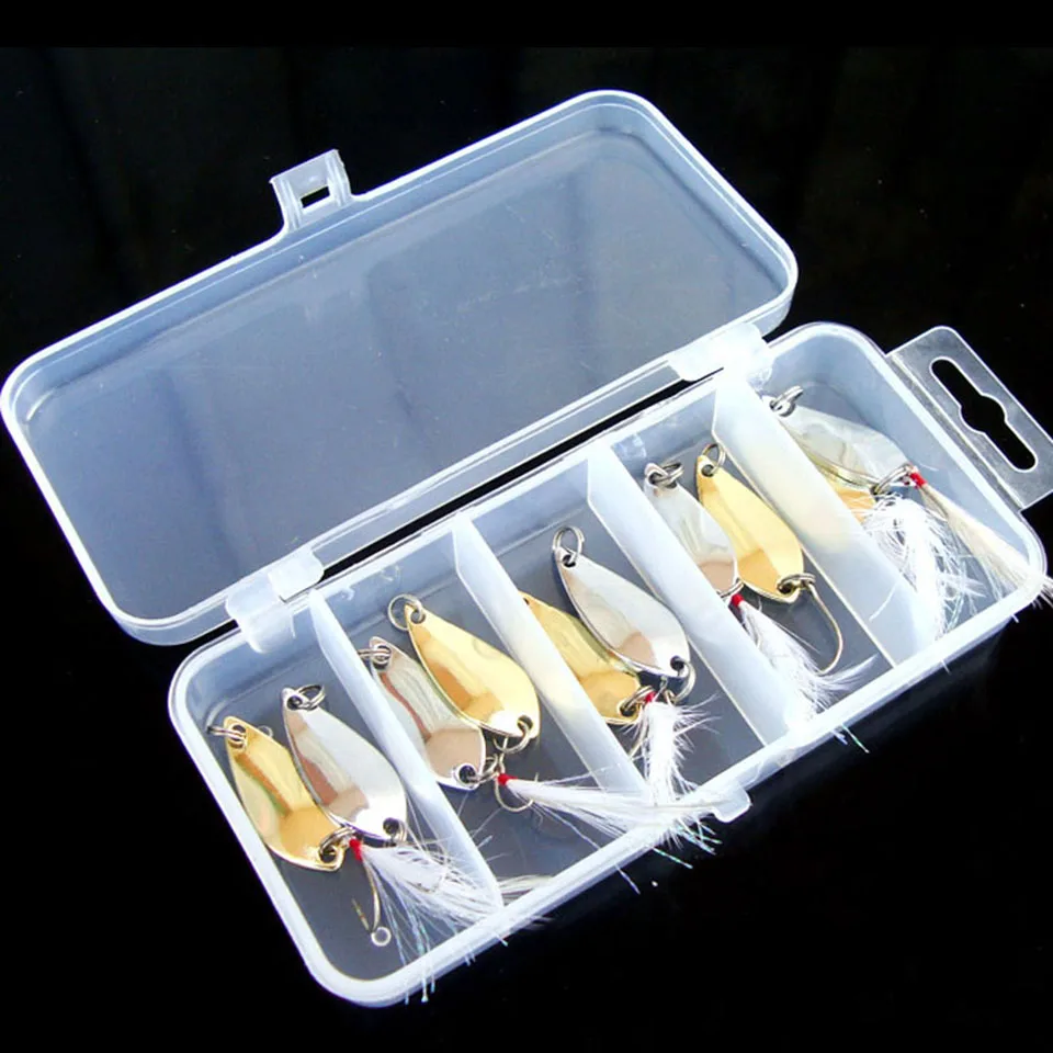 10 шт./лот рыболовная приманка ложка искусственная Спиннер металлическая