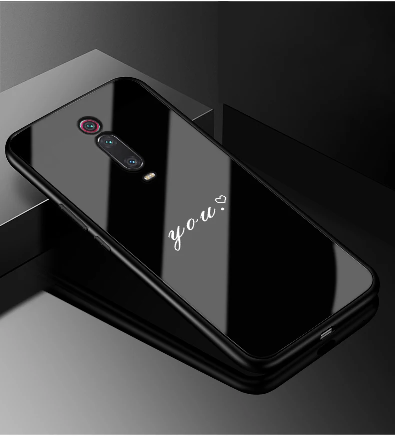 01 Для Xiaomi mi 9 T чехол mi 9 T Pro PC Пластиковый стеклянный чехол для телефона черный ТПУ бампер чехол для Xiaomi mi 9 T Pro mi 9 T mi 9 T Pro 6,39 чехол - Цвет: 01