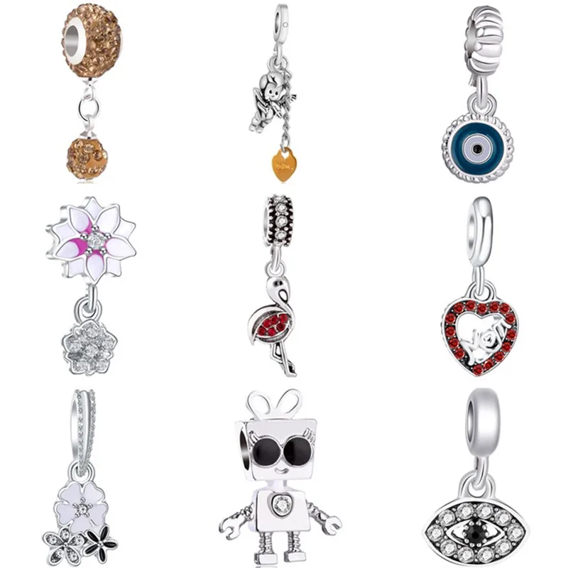 Новинка модный хрустальный робот фламинго цветок слон злые глаза стандартные