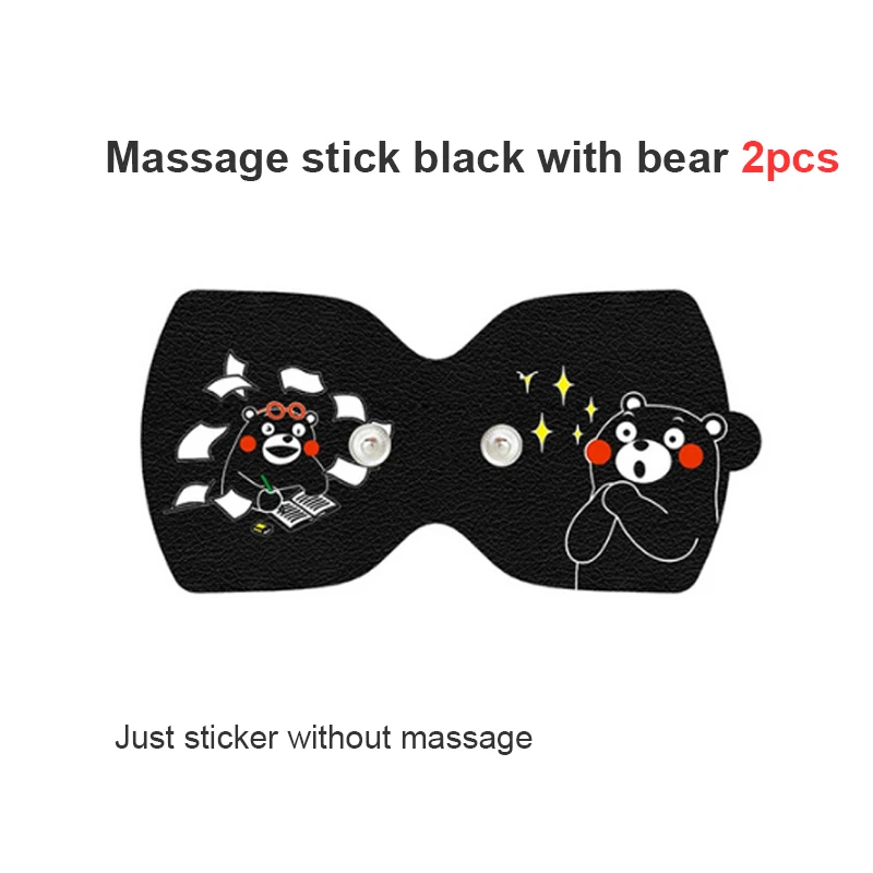 Black bear sticker Xiaomi Mijia LF расслабляющий массажер для всего тела для мышечной терапии, массаж с четырьмя колесами, Волшебная сенсорная наклейка для массажа, забота о здоровье - Цвет: Black bear sticker