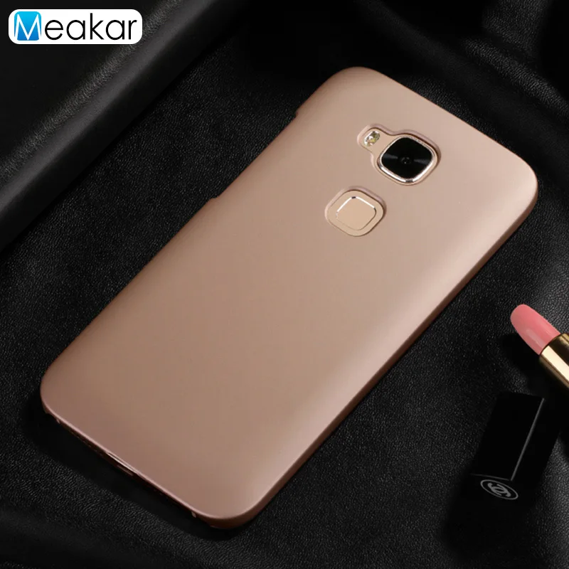 golden Матовая Пластик Coque 5.5For huawei G8 чехол для huawei G8 G7 плюс Maimang 4 D199 телефона чехол-лента на заднюю панель - Цвет: golden