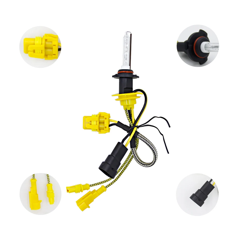 CROSSFOX 6000K 55W ксеноновые лампы H4 HID H7 H8 H9 H11 H1 9005 9006 HB3 HB4 ксеноновые лампы 1 пара автомобильных ламп для автостайлинга фар