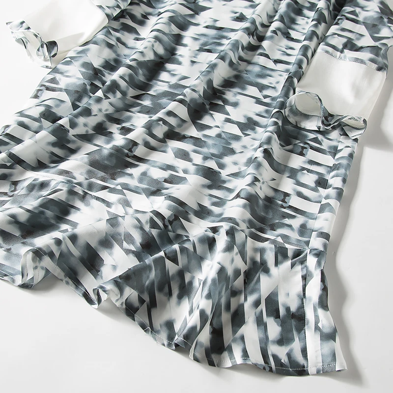 Женское шелковое роскошное платье из 40% натурального шелка 60% хлопок с длинными