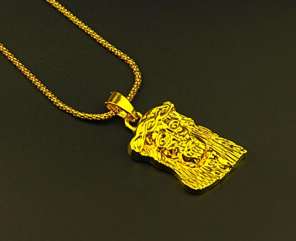 Модные ювелирные изделия Крутое ожерелье с кулоном Иисуса Христа для мужчин и