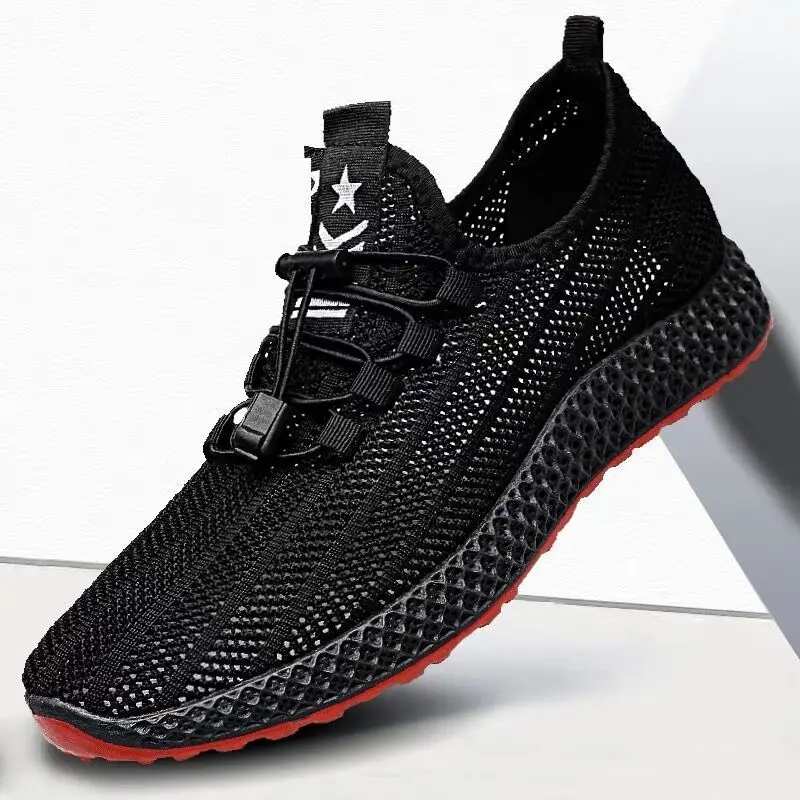 Men's Breathable Work Safety Mens Sports Platform Shoes Casual For Male Men Outdoor Sneakers Zapatos De Hombre Loafers Trainers | Обувь