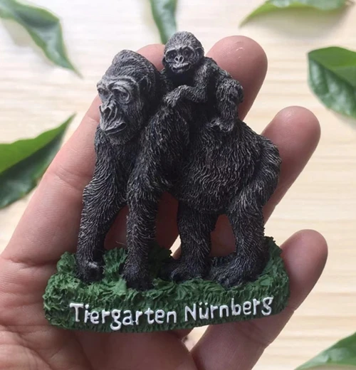 002 Ручная роспись ALPEN ZOO Orangutan 3D магниты на холодильник сувениры для туристов холодильник магнитные наклейки подарок - Цвет: 002