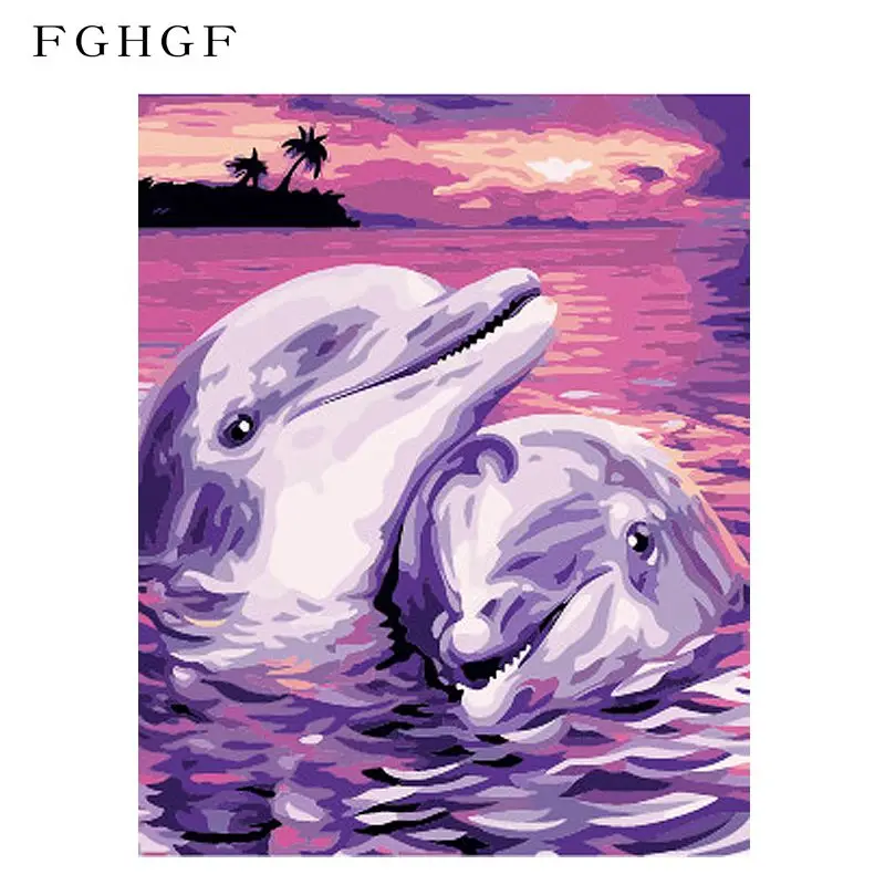 Набор для рисования по номерам FGHGF без рамки 40 х50 см | Дом и сад