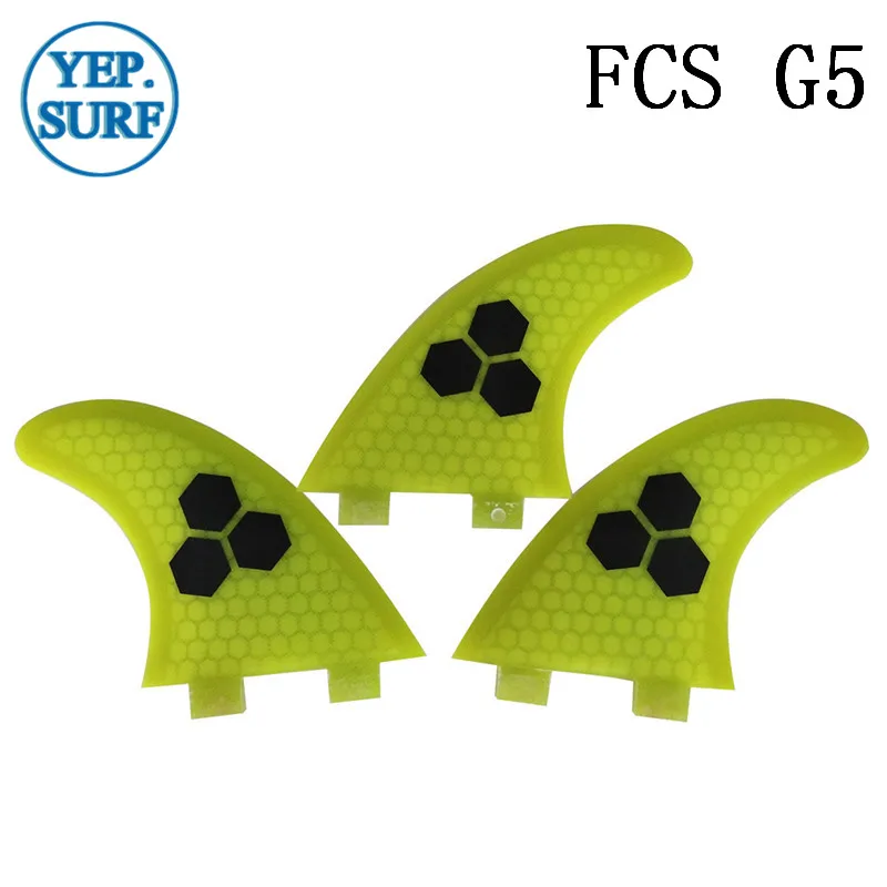 Плавники для серфинга SUP Bboard FCS плавники G5 оранжевые сотовые серфинга|fcs surf fins|fcs