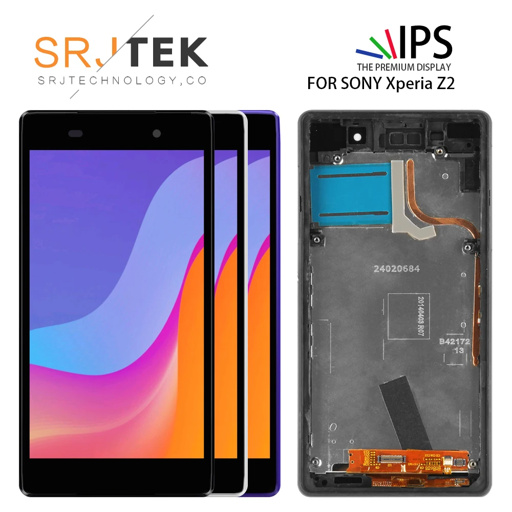 5.2" LCD For SONY Xperia Z2 Display Touch Screen Digitizer with Frame Replacement D6502 D6503 D6543 3G / 4G Version | Мобильные