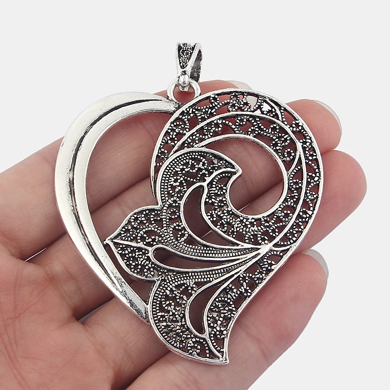 3 шт. подвески в виде цветка лилии филигранью 65*61 мм|heart filigree|filigree heart pendantfiligree pendants |
