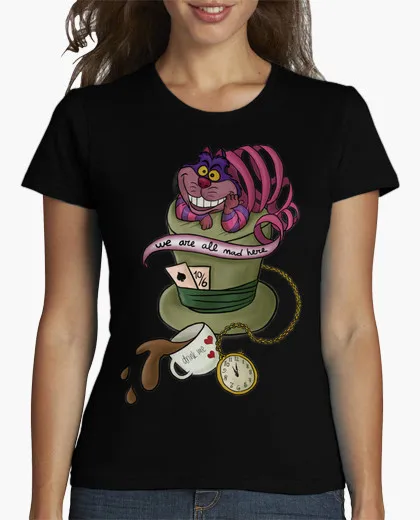 Женская футболка CAMISETA CHESIRE CAT | одежда