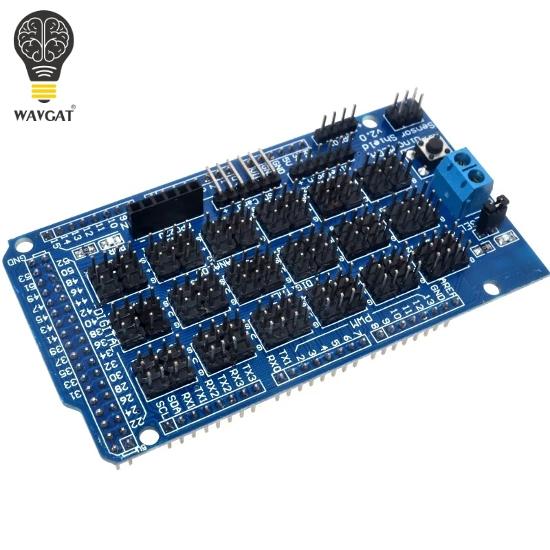 Датчик для Arduino MEGA Shield V1.0 V2.0 выделенная Плата расширения 2560 Sup IIC Bluetooth SD детали
