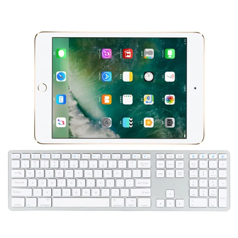 Bluetooth беспроводная клавиатура ультра тонкая 104 клавиш для iOS iPad механическая клавиатура Android Windows игровая домашняя офисная JSX