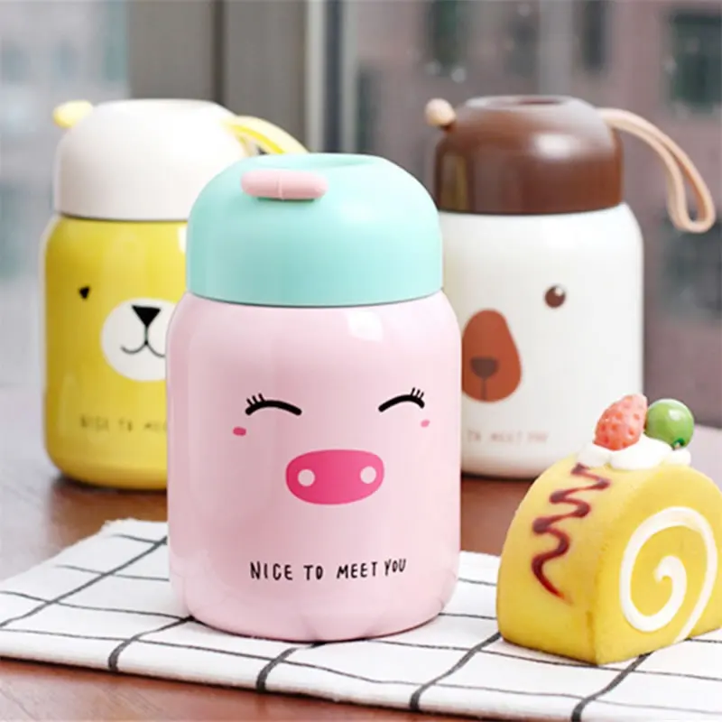 OBR нержавеющая сталь Милая животных термос чашка бутылка для воды изоляцией