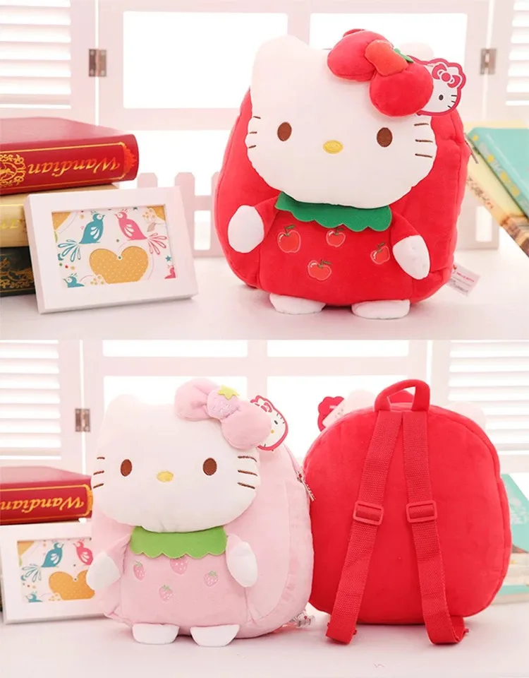 3D сумки для девочек, плюшевый рюкзак для детей, рисунок hello kitty, школьные сумки для студентов, школьный рюкзак, детские сумки, mochilas escolares