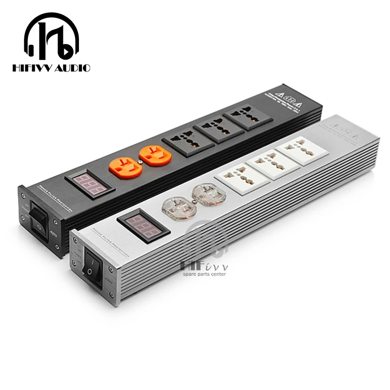 Светодиодный дисплей) аудио разъем фильтра питания HiFi фильтр 1500 Вт 15A AC2.2 для DIY