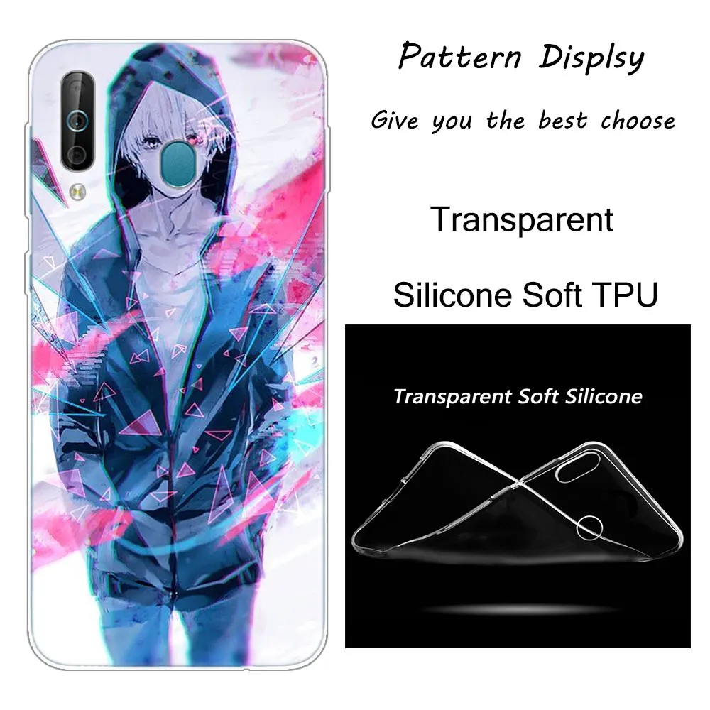 Лидер продаж японское аниме «Tokyo Ghoul силиконовый чехол для samsung Galaxy A80 A70 A60 A50 A40 A40S A30 A20E A2CORE M40 Примечание 10 плюс 9 8 5