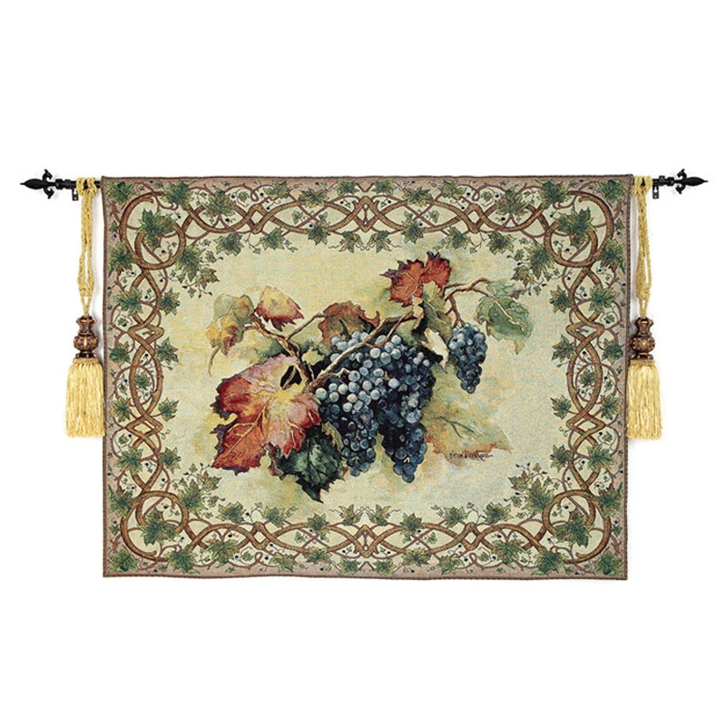 100*138cm Grapes Wall Tapestry Belgium Art Hanging Moroccan Decor Decorative Cloth Tapestries tapisserie tapiz pared | Дом и сад