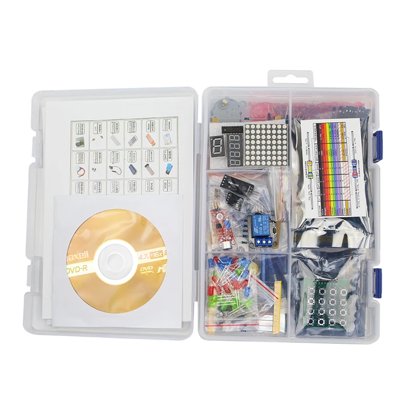 Стартовый набор для UNO R3 RFID макетная плата шаговый двигатель LCD 1602 Перемычка