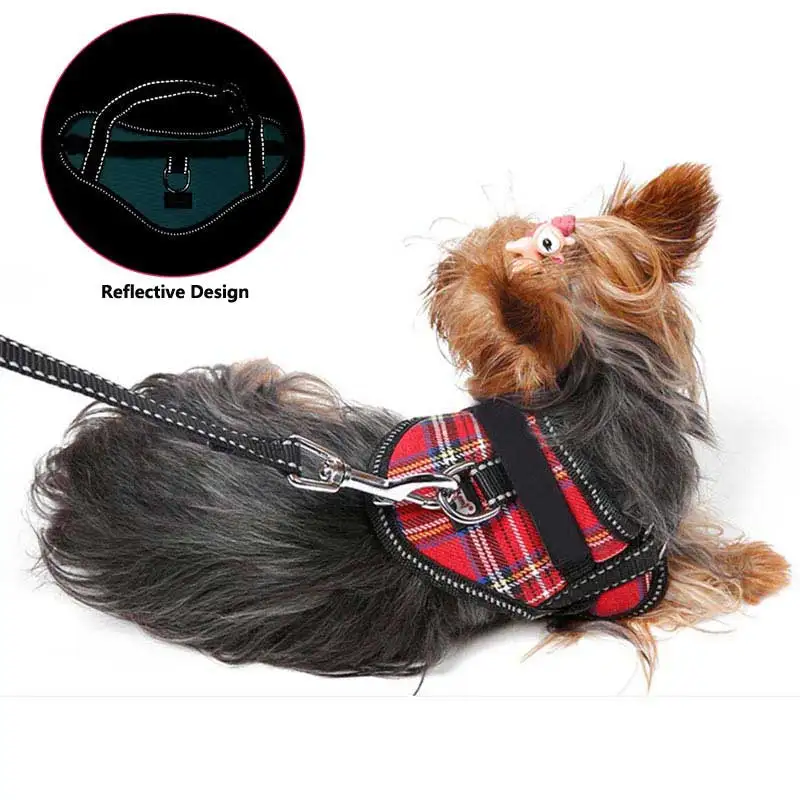 3 вида цветов регулируемый поводок для домашних животных Светоотражающий Жилет